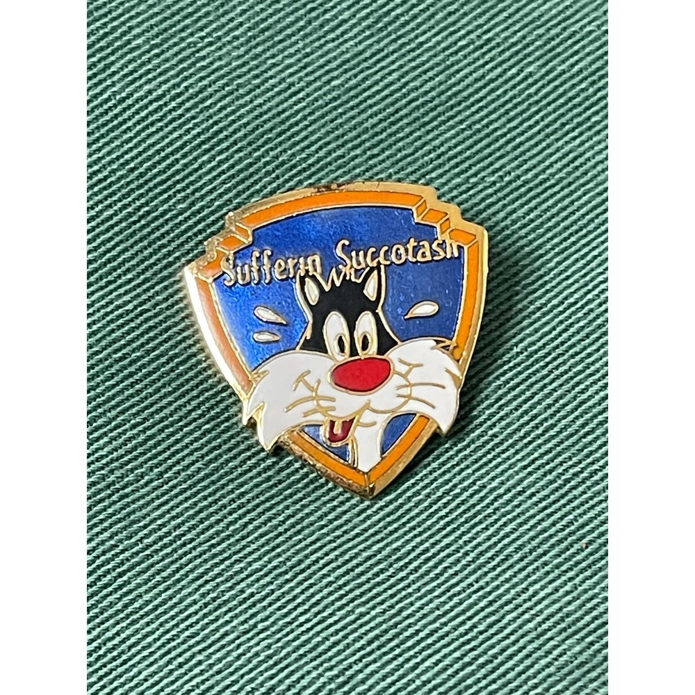 Vintage Looney Tunes Sylvester the Cat Trading Pin